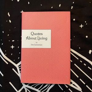 Quotes About Living by Doe Zantamata

#book